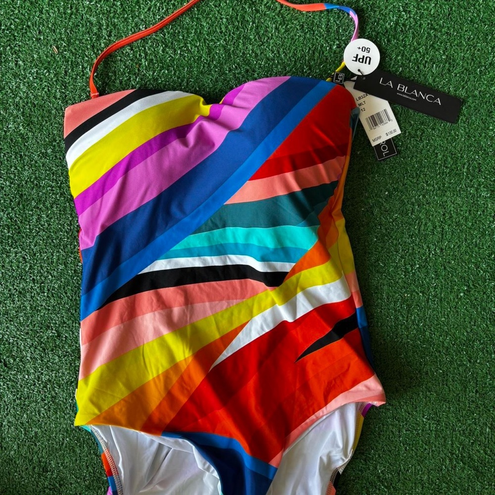 La Blanca Vibrant Multicolor One Piece Swimsuit